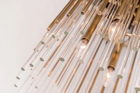 Lustra suspendata LUX, design elegant, WALLIS alama antichizata, cu 6 surse de lumina