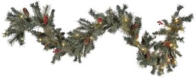Ghirlandă de Crăciun 180 cm Thorfinn (verde) (cu iluminat). 1076094