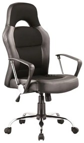 Fotoliu de birou Obery (negru + crom). Promo -6%. 1050622