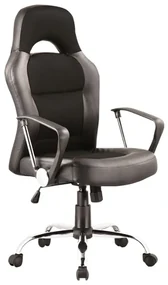 Fotoliu de birou Obery (negru + crom). Promo -6%. 1050622
