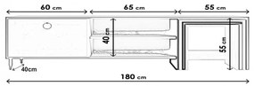 Comoda TV Zigon Sehpalı Tv Ünitesi L502