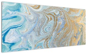 Tablou - Marmură albastră (120x50 cm)