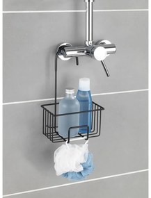 Raft pentru baie negru de agățat din oțel inoxidabil Milito – Wenko