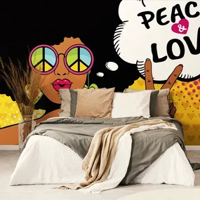 Tapet autoadeziv viață în pace - PEACE & LOVE