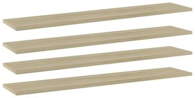 vidaXL Plăci bibliotecă, 4 buc, stejar sonoma,100 x 20 x 1,5 cm, PAL