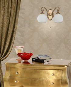 Aplica de perete clasica cu 2 brate design italian 8500