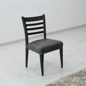 Husă extensibilă pentru scaun ESTIVELLA gri închis 40-50 cm, set 2 buc.