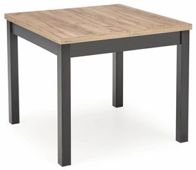 Masa patrata Tiago extensibila L90-125 cm stejar craft/negru
