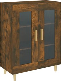 vidaXL Dulap, stejar fumuriu, 69,5x34x90 cm, lemn compozit