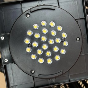 Outsunny Lampă de exterior cu panou solar, activare automată, 8 ore de funcționare, imitație de ratan, oțel, 15,5 x 15,5 x 46 cm, Negru | Aosom Romania