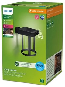 Philips CAMILL LED 1,4W 3,7V IP44 lampă solară de perete cu senzor