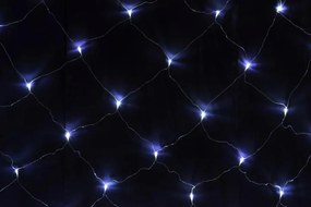 Plasă luminoasă cu LED-uri - 3x3m, 128 LED-uri, alb rece