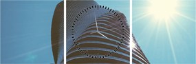 Tablou - Arhitectura (cu ceas) (90x30 cm)