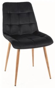 Scaun de bucaterie Chic D Velvet, negru