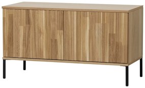 Comodă TV în culoare naturală cu aspect de lemn de stejar 100x56x44 cm Gravure – WOOOD