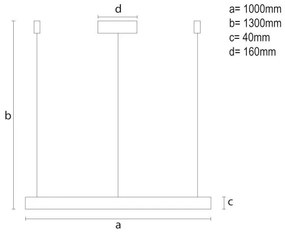 Lustră LED dimabilă pe cablu LED/72W/230V 3000-6500K + telecomandă
