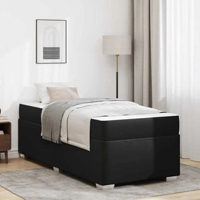 vidaXL Cadru de pat Altele Negru 80 x 200 cm Piele artificială