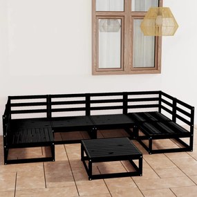 vidaXL Set mobilier de grădină, 7 piese, lemn masiv de pin
