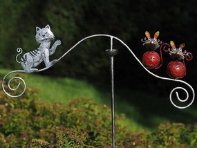 Figurina metal Balance cat and mouse