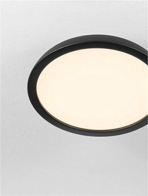 Lustra LED aplicata stil modern FELICIA negru 45cm
