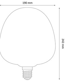 Bec LED DECO VINTAGE S190 E27/4W/230V 1800K