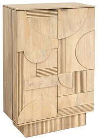 Bufet, Bar cu model optic 3D, Lemn, ART DECO 140cm