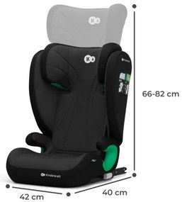 Scaun auto KINDERKRAFT JUNIOR FIX 2 (100-150 cm) Graphite black