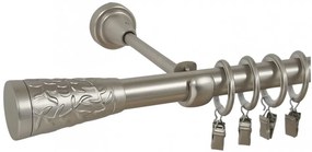 Galerie simpla SEVILLA /19 - CROM MAT (Alege marime: 360 cm)