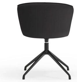 Set de scaune de sufragerie negru 2 buc. tapițat Add – Teulat