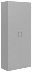 Dulap documente Simple cu 2 usi si 4 polite 770 x 375 x 1815 mm, gri