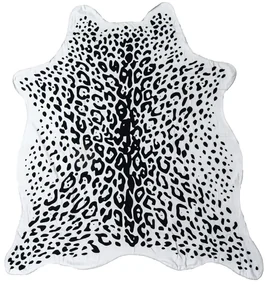 Prosop de baie LEOPARD, alb-negru