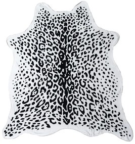 Prosop de baie LEOPARD, alb-negru