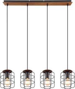 Globo 54037-4H - Lustră WILLA pe cablu, 4xE27/40W/230V