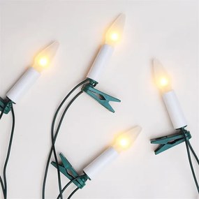 Instalație de Crăciun FELICIA 16xE10 13,5m alb cald