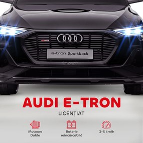 Masina sport electrica pentru copii , jucarie cu motor 12V alimentat cu doua baterii, Negru HOMCOM | Aosom Romania