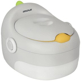 AIYAPLAY 3-în-1 Oliță pentru copii, scaun detașabil, tapițerie din piele ecologică, până la 50 kg, 6 luni până la 6 ani, Gri | Aosom Romania