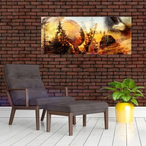 Tablou - Motiv șamanic (120x50 cm)