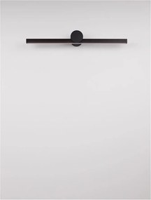 Aplica de perete LED pentru oglinda baie IP54 BREGGO negru, 61cm