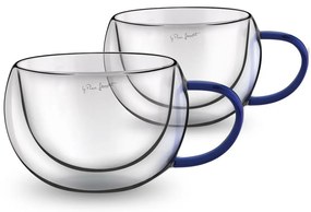 Lamart LT9113 Set de 2 pahare pentru cappuccinoVaso, 270 ml, albastru