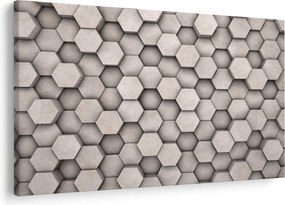 Tablou - Hexagoane design beton (90x60 cm)
