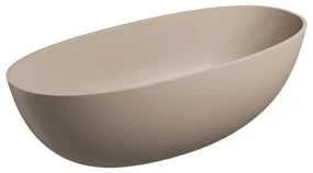 Cada freestanding 175x78 cm ovala, bej mat, Omnires Shell M