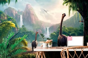 Tapet peisajul dinozaurilor