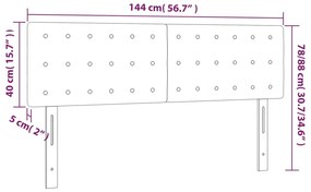 Tablii de pat 2 buc. cappuccino 72x5x78 88 cm piele ecologica 2, Cappuccino, 144 x 5 x 78 88 cm