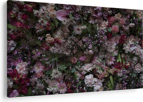 Tablou - Perete de flori (90x60 cm)