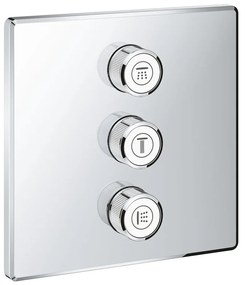 Baterie dus Grohe Grohtherm SmartControl patrata cu 3 iesiri