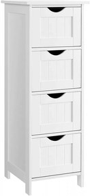 LOTUS18 - Dulap alb, 30 cm, comoda ingusta - Mobilier Baie Lotus