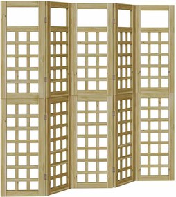 vidaXL Ecran de intimitate Maro miere 200 x 180 cm Lemn de pin masiv