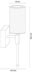 Aplica de perete design modern ARIA alama periata