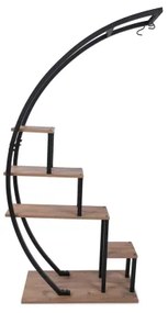 Suport de flori GARDEN 180x85 cm maro/negru