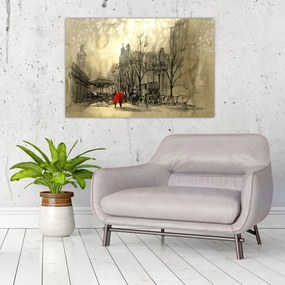 Tablou - Schiță a orașului (90x60 cm)